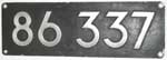 DRG, 86 337 GALMGSI, Aluguss, ein schner Satz, Maschine von Wien-Floridsdorfer Lokfabrik