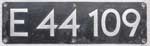 DRG, E44 109 Guss Alu Spitz, Krauss-Maffei-Schild von 1939