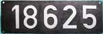 Deutschland (BRD), Lokschild der DB: 18 625, Guss-Aluminium-Gro (GAlG).