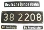DB, 38 2208 Niet Alu Rund, ein schner Satz, diese war die letzte P 8 des Bw Husum und der BD Hamburg berhaupt