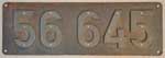 56 645 Niet-Wei�metall-Gro�. Ein Schild von der Direktion Kassel.