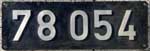 Deutschland (BRD), Lokschild der DB: 78 054, Niet-Aluminium-Rund (NAlR). Ein schner Satz.