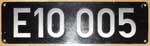 DB, E10 005 Guss Alu Gro�, gebogenes Frontschild mit Hus-Gussstempel
