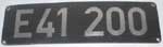 E41 200 Guss-Alu-Gro� mit zugeh�rigem BBC-Fabrikschild, BD Frankfurt in GAlMg(3Cu)