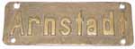 Arnstadt DRG-Messingguss-Riffelgrund