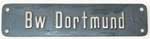 DB, Bw Dortmund, E-Lok, schmale Schrift