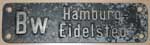 Bw HH-Eidelstedt, schmale E-Lok-Schrift