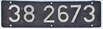 Deutschland (DDR), Lokschild der DRo: 38 2673, Niet-Aluminium-Spitz (NAlS), Anfertigung RAW Tempelhof. Ein schner Satz.
