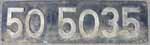 50 5035 in Niet-Alu-Gro, mit abweichender spitzer "0"-Ziffer