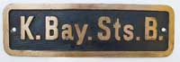 K.Bay.Sts.B., Museumsschild der DGEG Neustadt