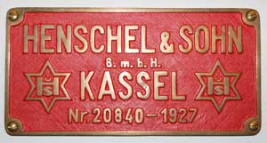 Henschel 20840 1927, von 01 037