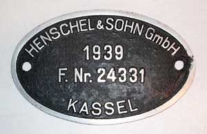 Henschel 24331 1939 von ?, Aluguss