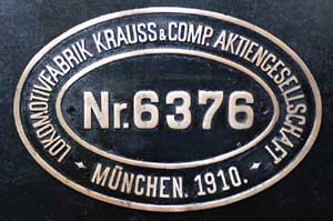 Krauss 6376, 1910, von AB Nr.6