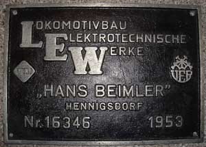 LEW 16346, 1953, von Cn2t Eisenhttenkombinat-Ost