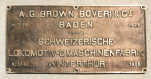 Schweizer Lokomotiv Manufaktur und BBC, Bj.1925, Messingguss, von Ae3-6I, 10649