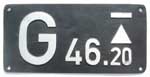 Gattungsschild, G46.20, Aluminium, DB