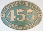Mo�ambique, Caminhos de Ferro de Mo�ambique (CFM) 455, Messingguss
