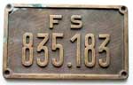 Italien, FS 835.183 Messingguss