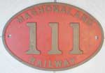Rhodesia-Mahonaland-Railway 111, Messingguss,  mit Rand