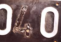 Flschung Lokschild 204 023-6 NAlG