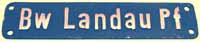 Bw Landau Pf. -Flschung-