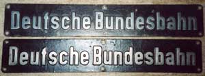 Deutsche Bundesbahn, Original oben, Flschung unten