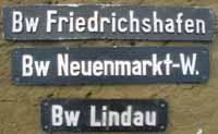Bw Friedrichshafen, Neuenmarkt-W., Lindau, Nachgüsse