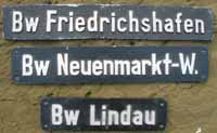 Bw Friedrichshafen, Neuenmarkt-W., Lindau, Nachgsse