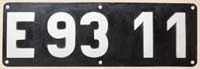 Flschung eines Lokschildes E93 11