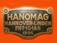 Hanomag 10168, 1924 Messingguss, Nachguss