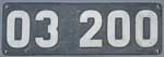 Deutschland (DR), Lokschild der DRG: 03 200, Niet-Aluminium-DRG (NAlD). Satz.