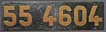 Deutschland (DR), Lokschild der DRG: 55 4604, Niet-Messing-DRG (NMsD). Ein schnes Lokschild.