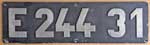 Deutschland (DR), Lokschild der DRG: E244 31, Guss-Aluminium-Spitz (GAlS).