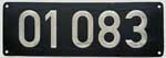 Deutschland (BRD), Lokschild der DB: 01 083, Guss-Aluminium-Gro (GAlG-Hg). Ein schner Satz.