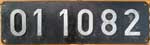 Deutschland (BRD), Lokschild der DB: 01 1082, Niet-Aluminium-Rund (NAlR). Ein schnes Schild.