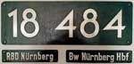 Deutschland (BRD), Lokschild der DB: 18 484, Niet-Aluminium-Spitz (NAlS). Bw-Anfertigung. Ein schner Satz.