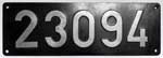Deutschland (BRD), Lokschild der DB: 23 094, Guss-Aluminium-Gro (GAlG).