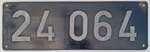 Deutschland (BRD), Lokschild der DB: 24 064, Niet-Aluminium-Rund (NAlR). Satz.