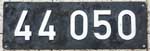 Deutschland (BRD), Lokschild der DB: 44 050, Niet-Aluminium-Rund (NAlR), ein schner Satz.