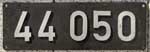Deutschland (BRD), Lokschild der DB: 44 050, Niet-Aluminium-Rund (NAlR).
