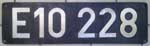 Deutschland (BRD), Lokschild der DB: E10 228, Guss-Aluminium-Gro.