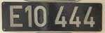 Deutschland (BRD), Lokschild der DB: E10 444, Guss-Aluminium-Gro (GAlG). Ein super Satz.