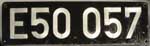 Deutschland (BRD), Lokschild der DB: E50 057, Guss-Aluminium-Groß (GAlG).