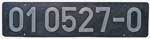 Deutschland (DDR), Lokschild der DRo: 01 0527-0, Niet-Aluminium-Groß (NAlG).