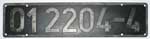 Deutschland (DDR), Lokschild der DRo: 01 2204-4, Niet-Aluminium-Groß (NAlG). Ein schöner Satz.