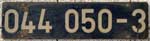 Deutschland (BRD), Lokschild der DB: 044 050-3, Siebdruck.