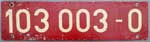 Deutschland (BRD), Lokschild der DB: 103 003-0, Klebeziffern