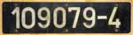 Deutschland (DB), Lokschild der DB-AG: 109 079-4, Niet-Aluminium-Gro (NAlG). Ehemalige Elektrolok E11 079, dann 211 079.