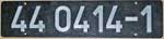Deutschland (DDR), Lokschild der DRo: 44 0414-1, Niet-Aluminium-Groß (NAlG).