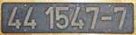 Deutschland (DDR), Lokschild der DRo: 44 1547-7, Niet-Aluminium-Gro� (NAlG). Ein sehr sch�ner Satz.